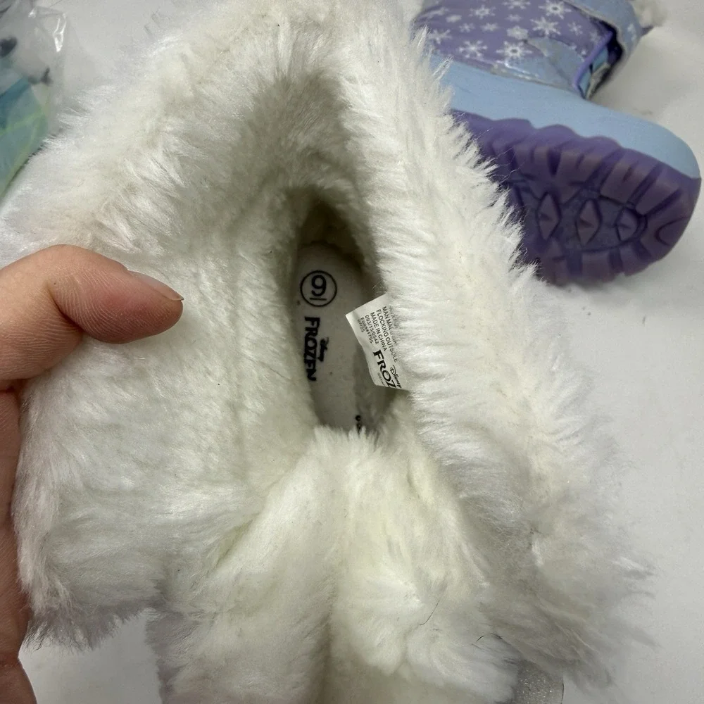 Toddler Girls' Frozen Winter Boots - Insulated Snow‎ Boots for Cold Weather Sz 9